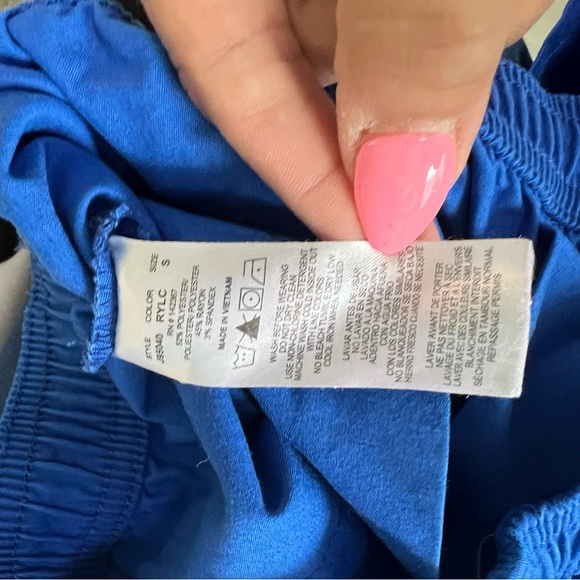 Jaanuu scrub pants size small royal blue - Picture 3 of 7